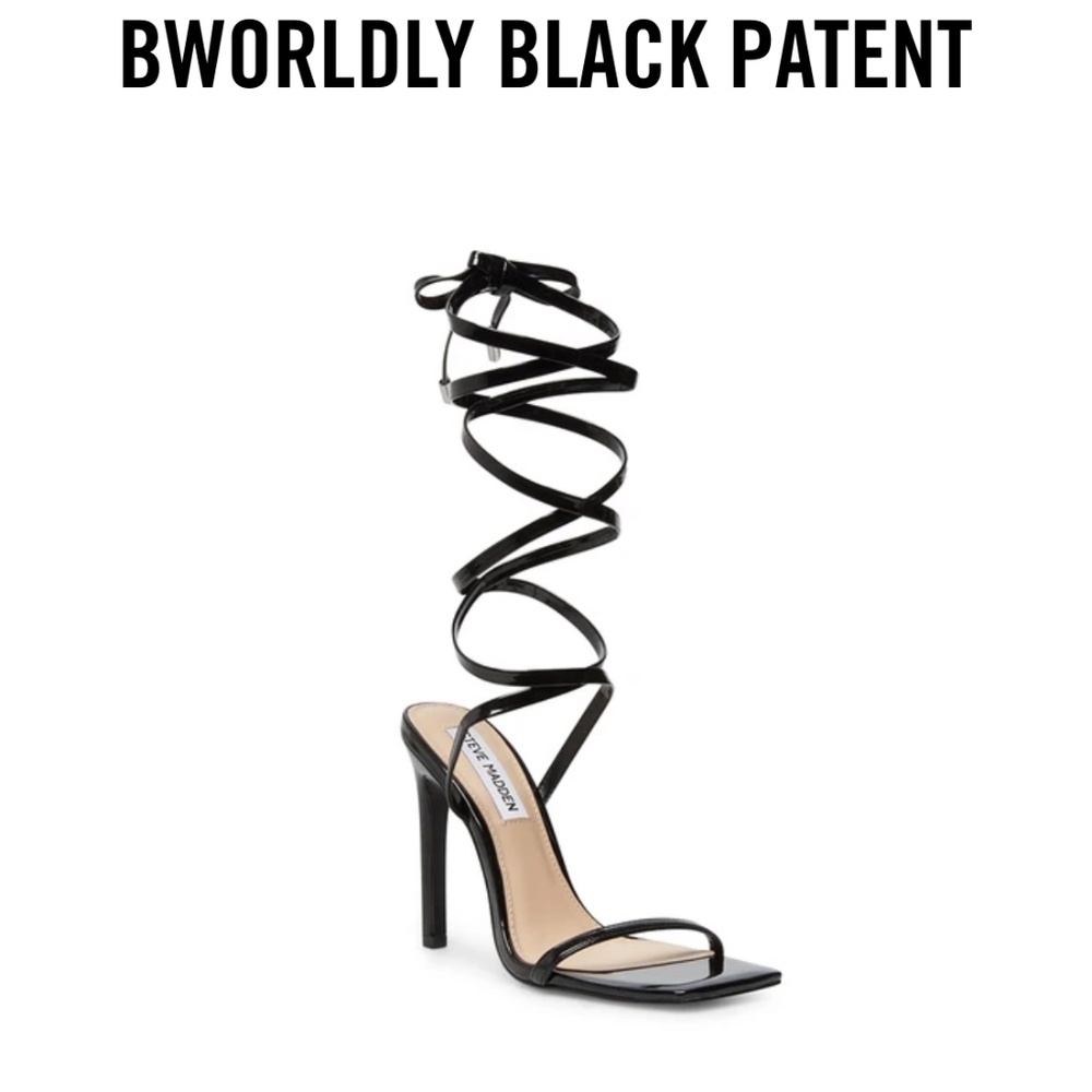 uplift black Steve Madden sandals size 6